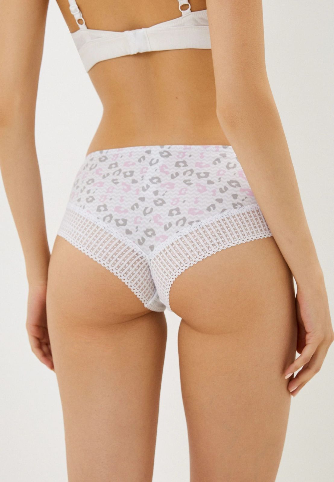 Трусы бразилиана из хлопка Indefini (Арт.141000-1382LUS)