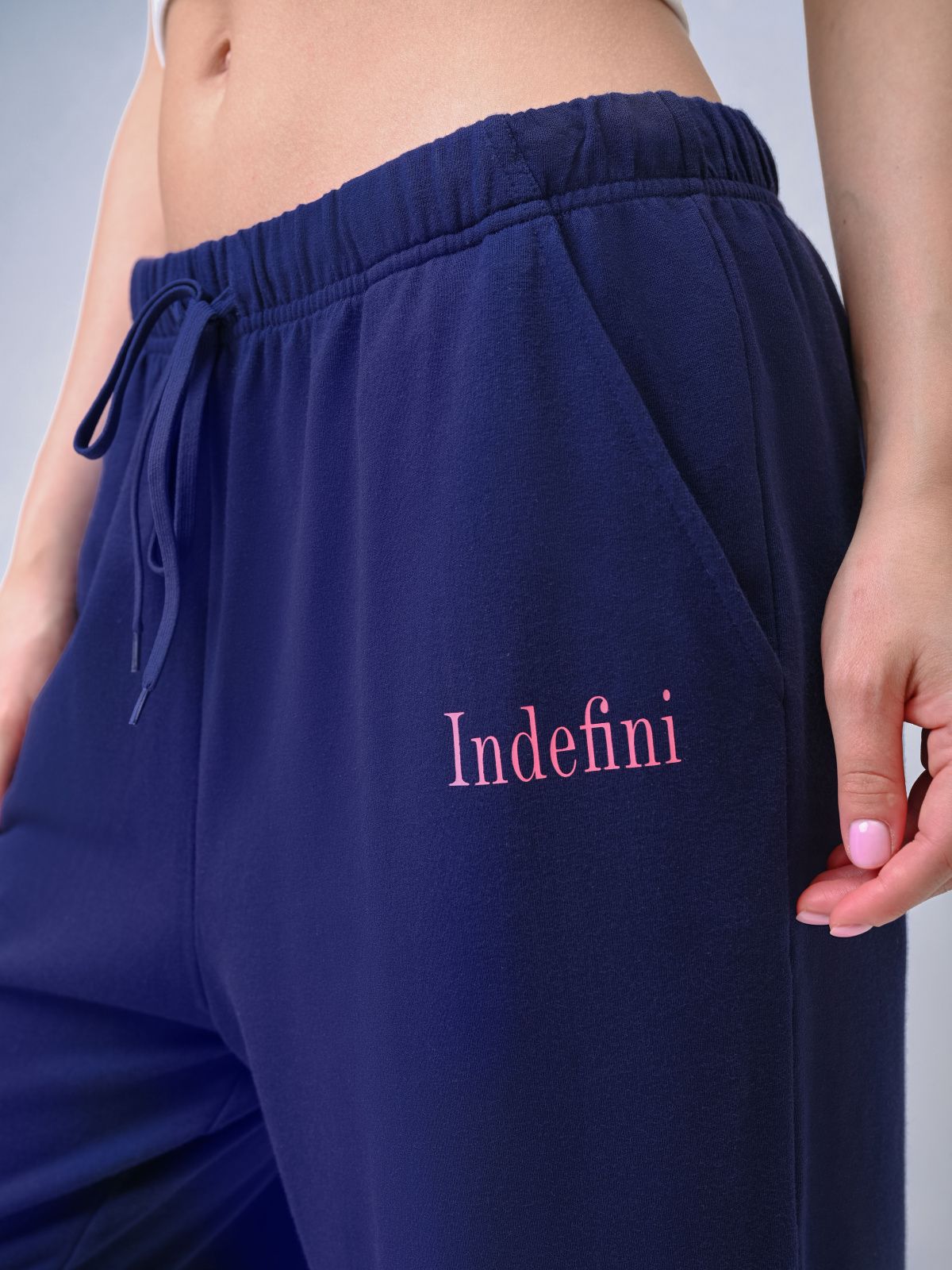 Женские брюки Indefini (Арт. 3040TDJ), состав - , цвет Синий