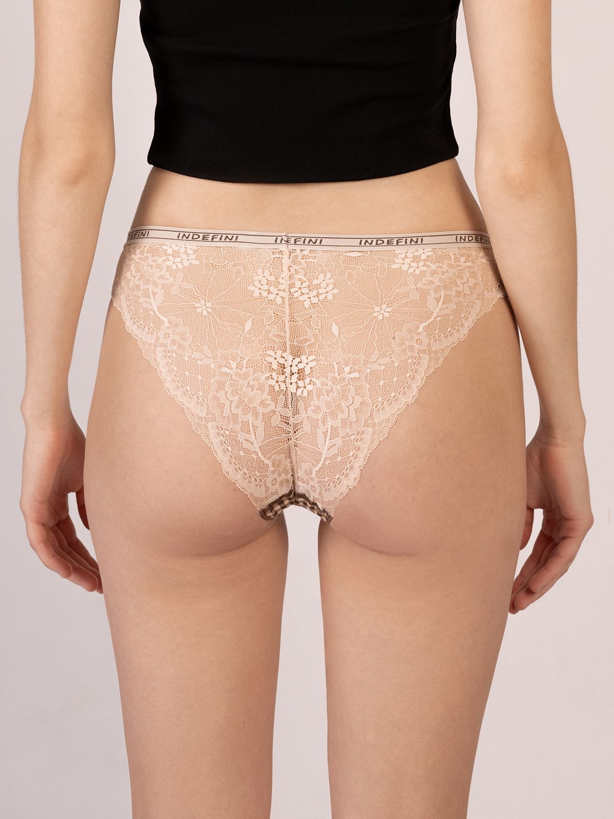 Трусы бразилиана с кружевом Indefini (Арт. 1297LUS)
