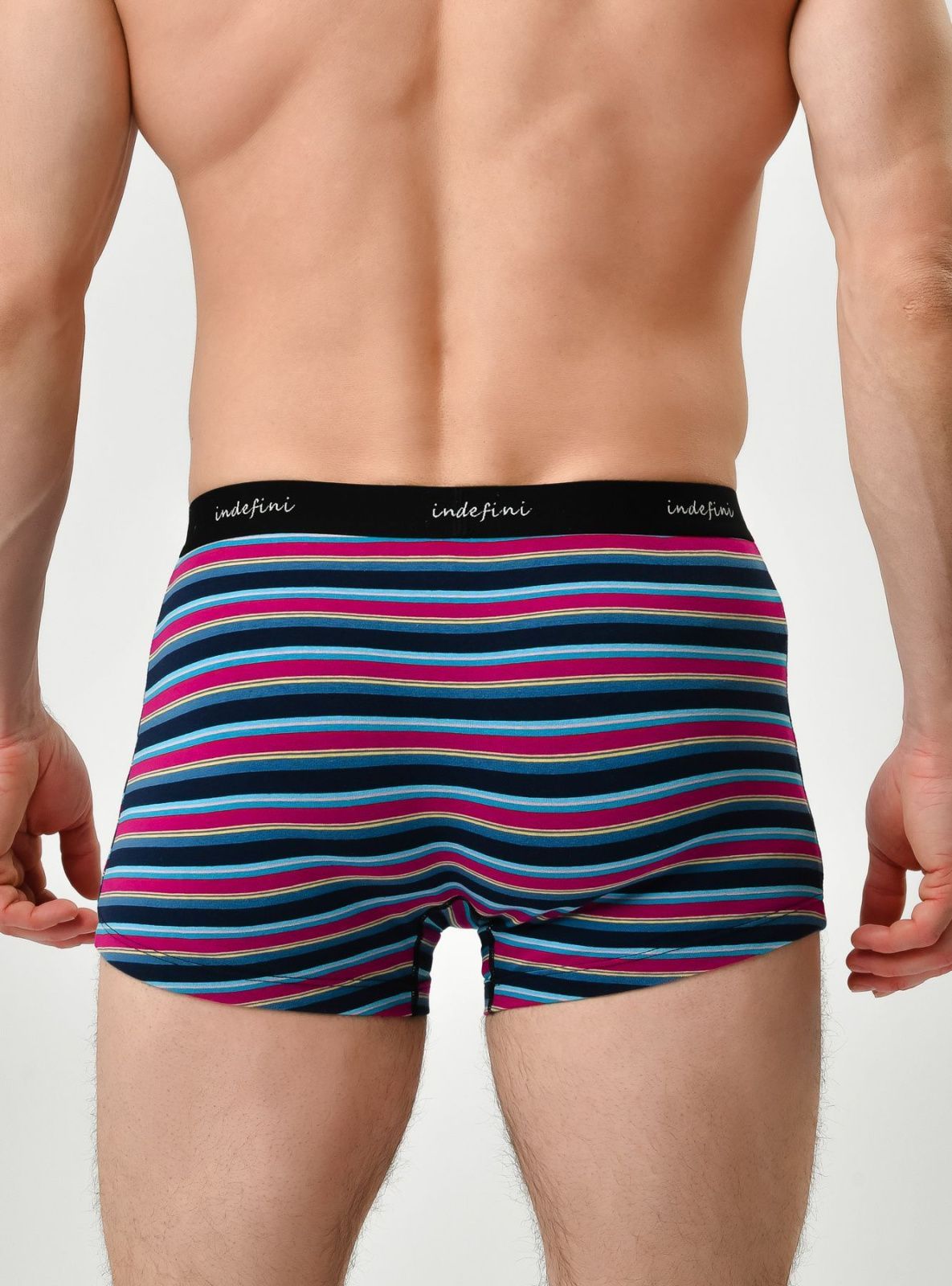 Боксеры в полоску из хлопка Indefini(Арт. 3010MUG)