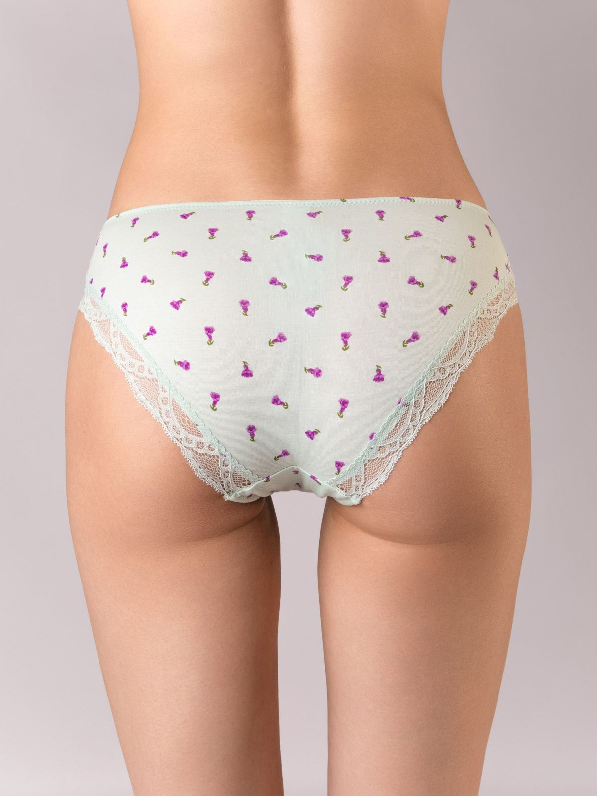 Трусы слипы из бамбука с кружевом Indefini (Арт. 3162LUS)