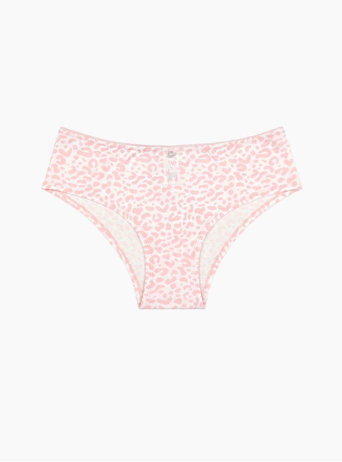 Трусы слипы розовые из хлопка Indefini (Арт.121000-2181LUF)