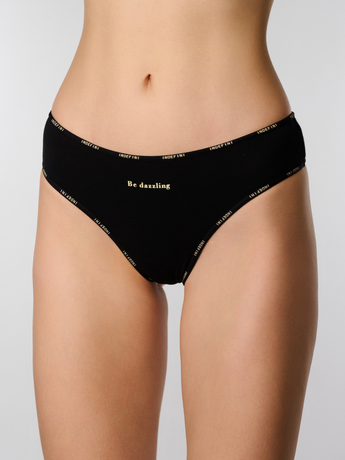 Женские трусы из хлопка черные (Арт. 5256LDF)