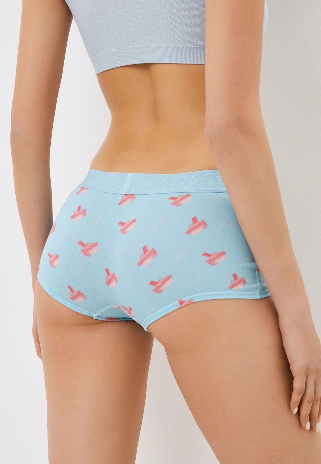 Женские трусы шорты из хлопка  Indefini (Арт.121000-2070LUF)