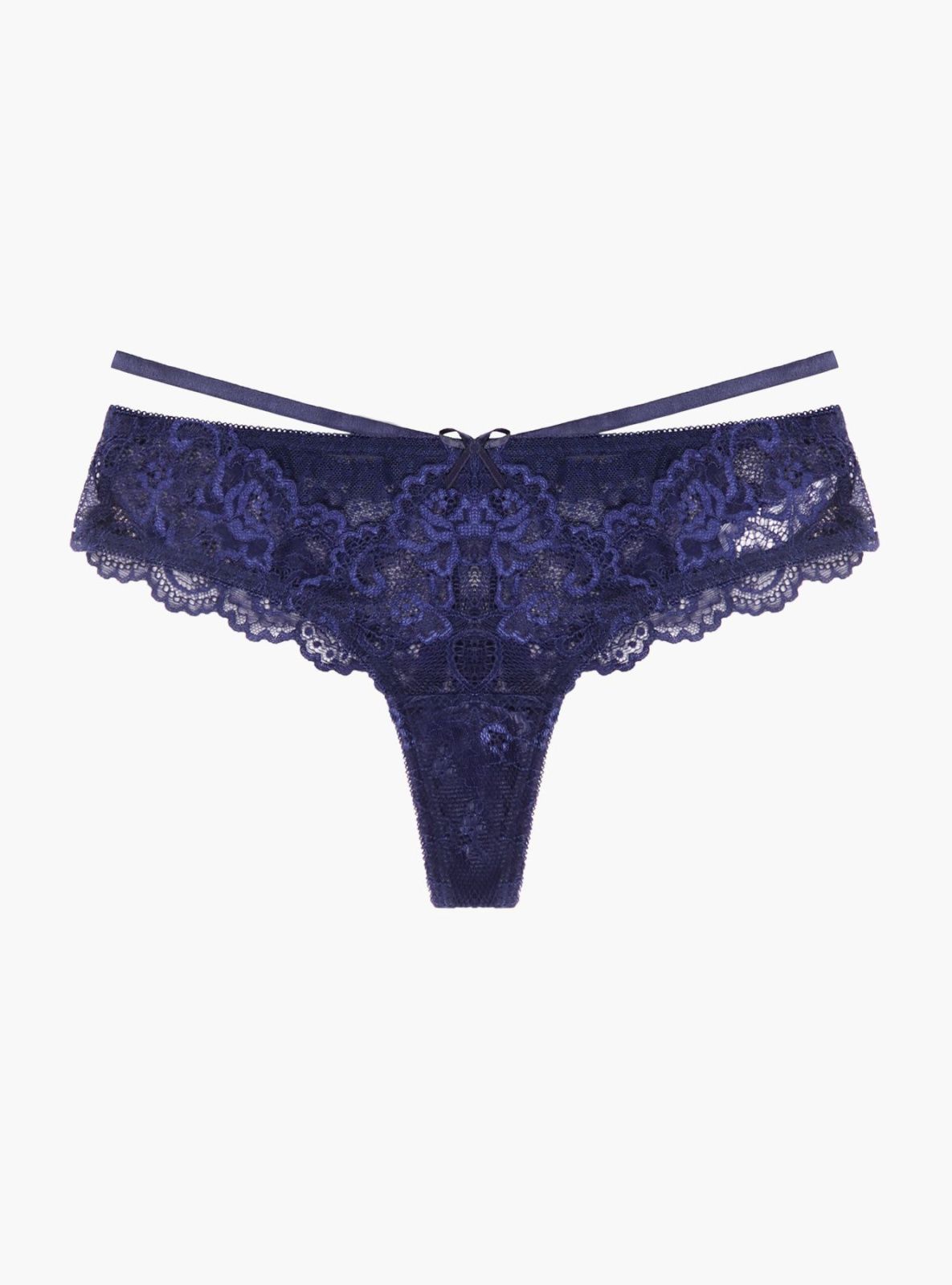 Трусы стринги со стрепами и кружевом Indefini (Арт.248000-LDS9831)