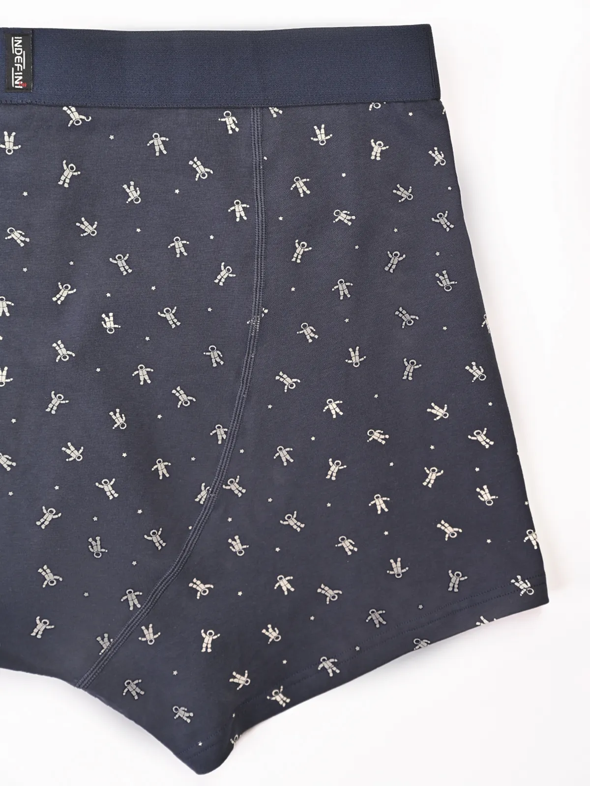 Трусы боксеры из хлопка синие с принтом (Арт. 5076MUG)