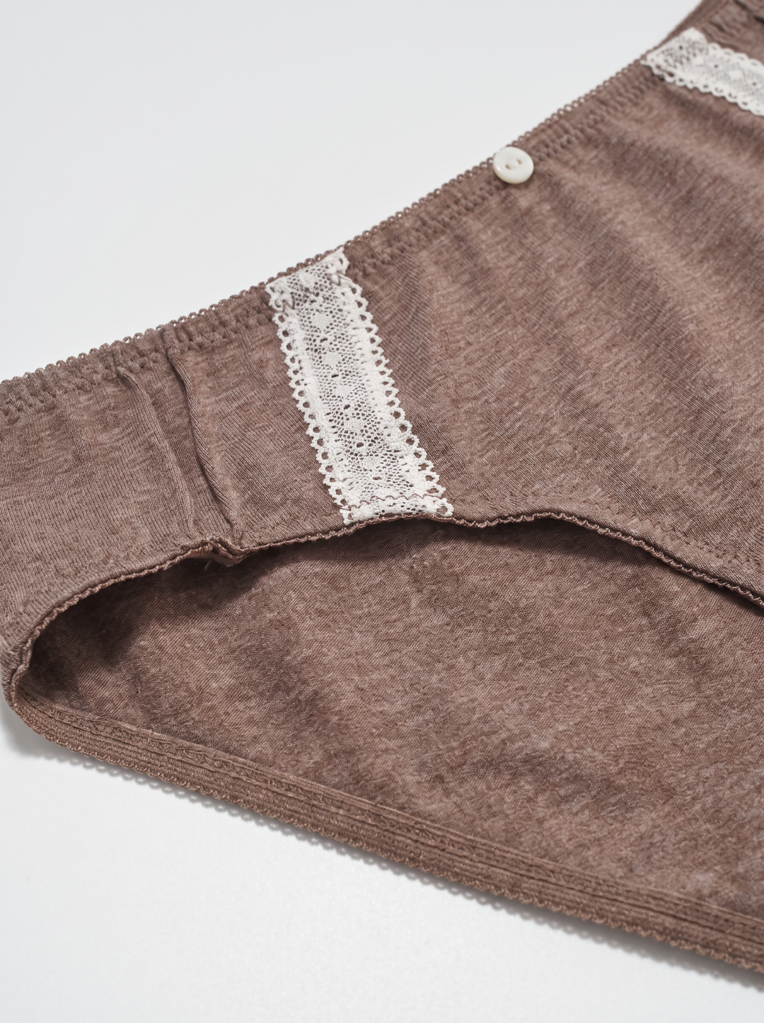 Женские трусы слипы из хлопка (Арт. 6028LUF), качество - Хлопок, цвет Кофейный