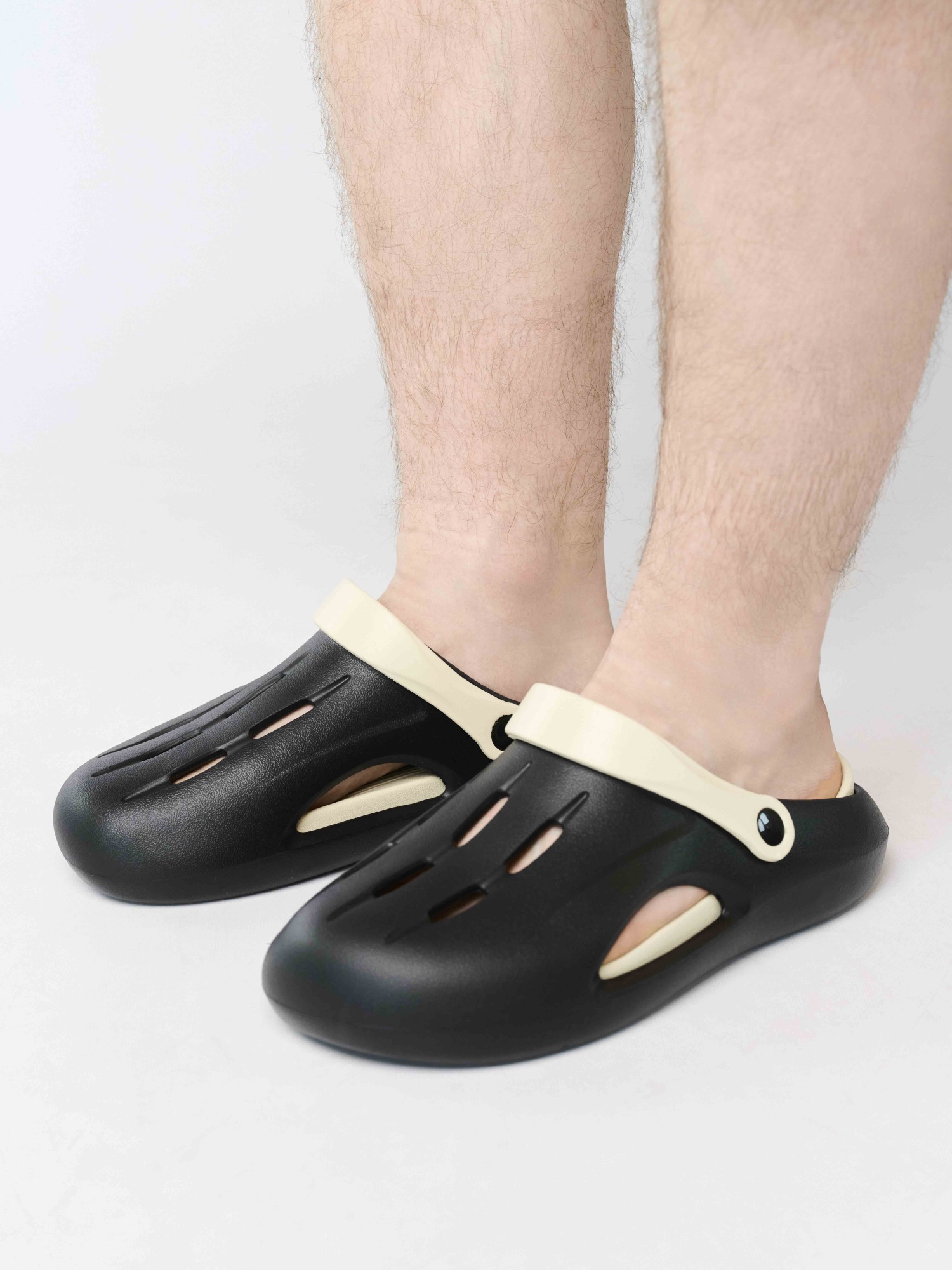 Сланцы мужские из ЭВА, черно-бежевые (Арт. 5096SST)